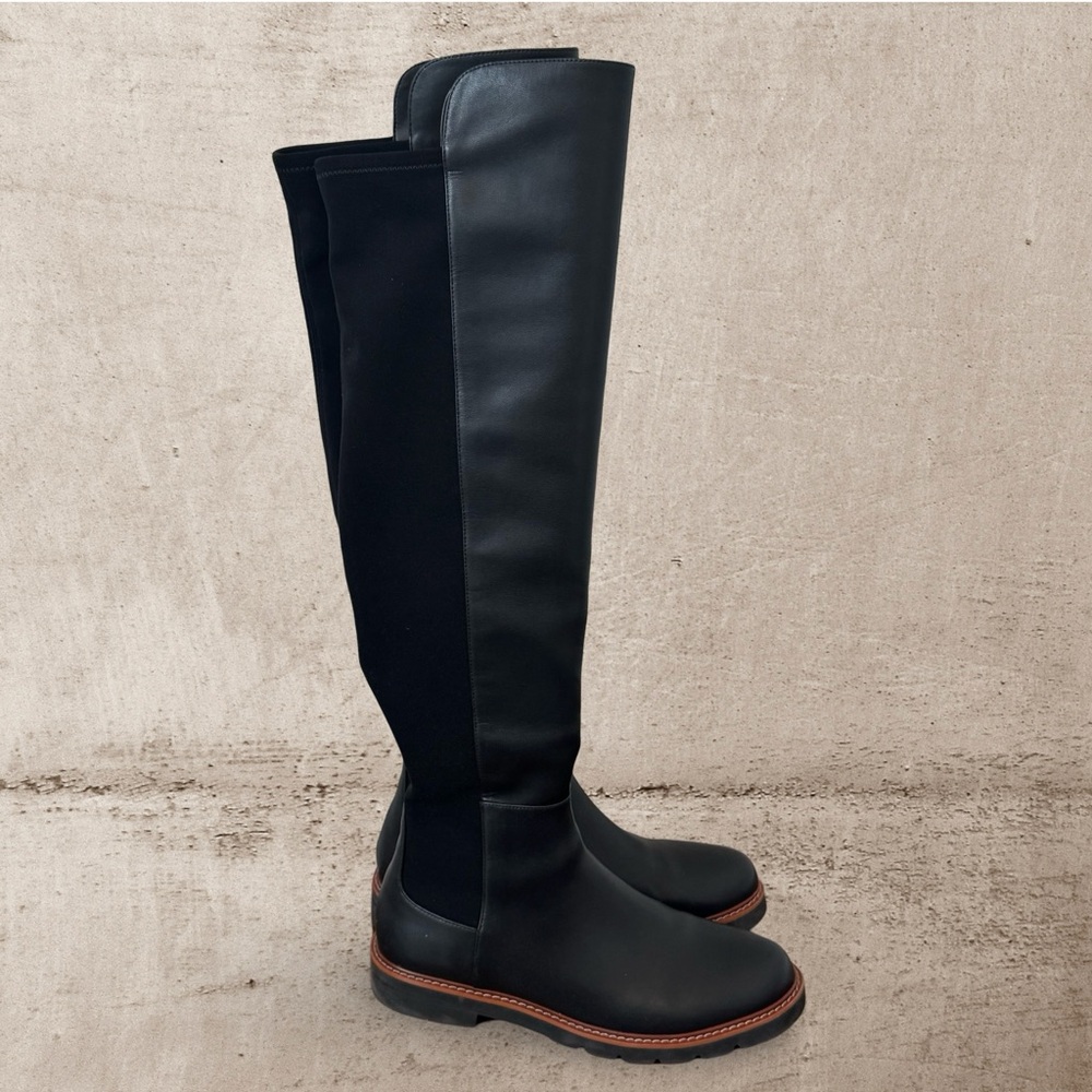 Stuart Weitzman Adrina City Boot in Black Leather - Picture 4 of 10